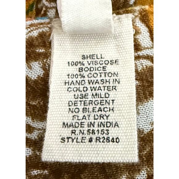 Anthropologie x Raga Womens Parkland Maxi Dress Embroidered Gauzy Bohemian Flowy - Picture 13 of 14